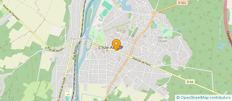 localisation de l'entreprise CSH  L'ISLE-ADAM