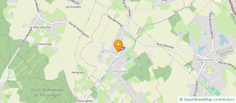 localisation de l'entreprise CSH à TOURMIGNIES