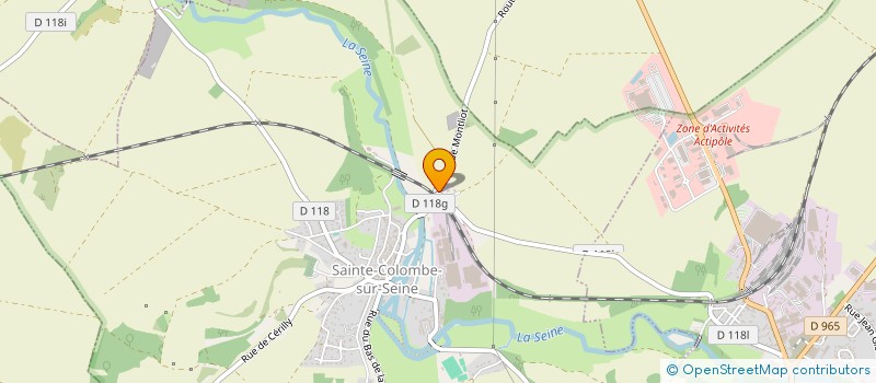 localisation de l'entreprise CSH IMMOBILIER  SAINTE-COLOMBE-SUR-SEINE