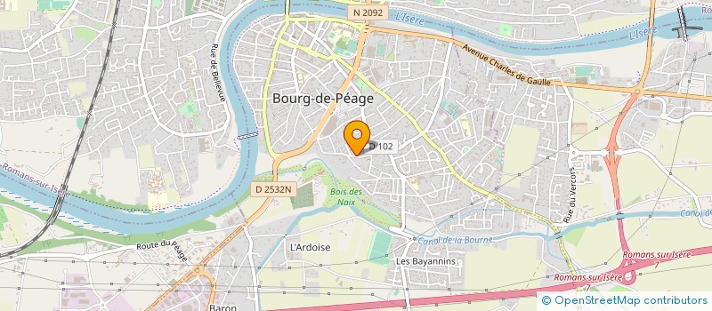 localisation de l'entreprise CSH OGIER à BOURG-DE-PEAGE