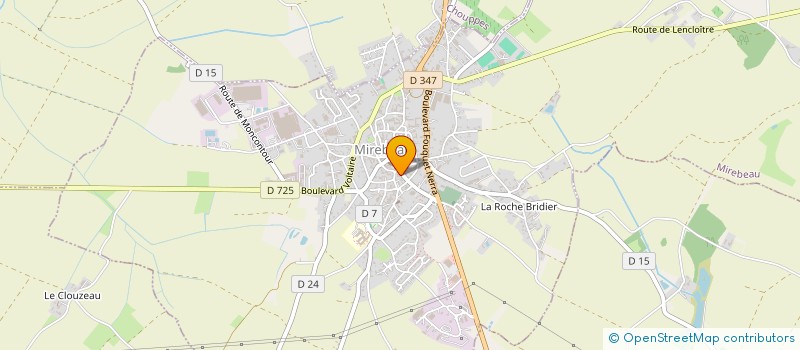 localisation de l'entreprise CSH86  MIREBEAU