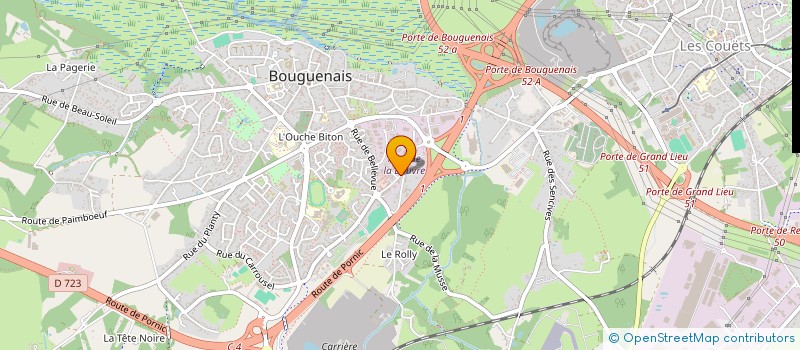 localisation de l'entreprise CSI à BOUGUENAIS