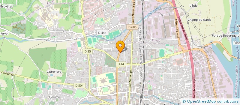 localisation de l'entreprise CSI NEGOCE à VILLEFRANCHE-SUR-SAONE
