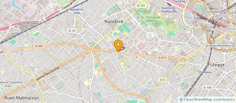 localisation de l'entreprise CSI RENT à NANTERRE