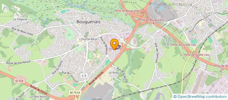 localisation de l'entreprise CSIMMO à BOUGUENAIS