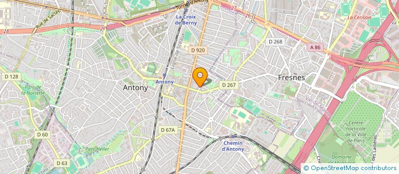 localisation de l'entreprise CSJ à ANTONY