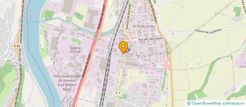 localisation de l'entreprise CSJ TECHNOLOGIE  PORTES LES VALENCE