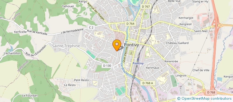 localisation de l'entreprise CSK  PONTIVY