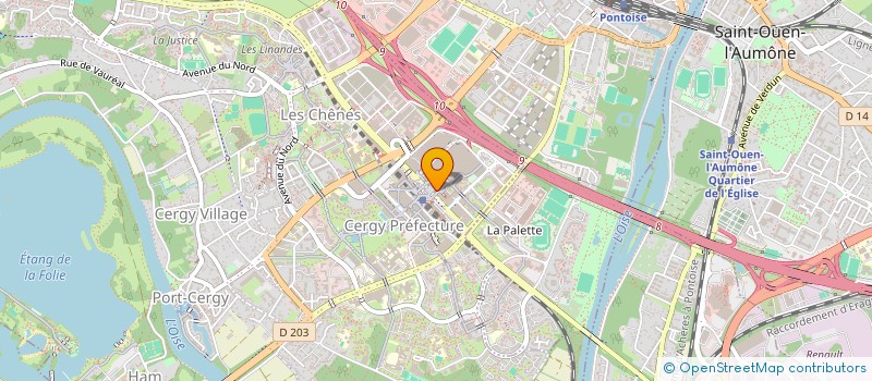 localisation de l'entreprise CSK.AUTO95  CERGY