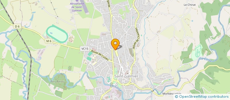 localisation de l'entreprise CSL  SAINT-GALMIER