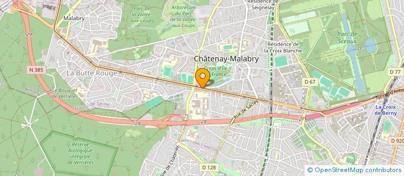 localisation de l'entreprise CSL AULNAY FOOTBALL CLUB à CHATENAY-MALABRY