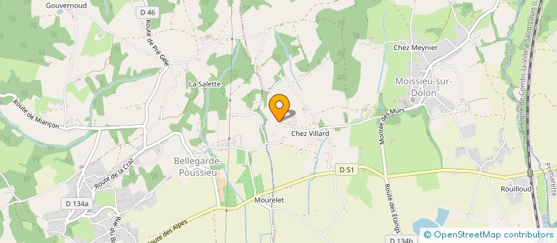 localisation de l'entreprise CSLB PATRIMOINE  MOISSIEU-SUR-DOLON