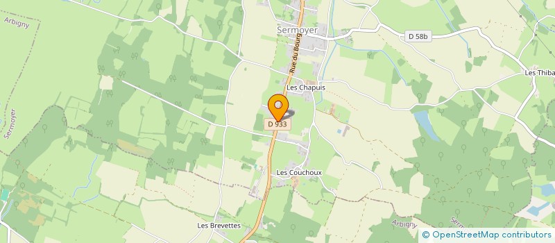 localisation de l'entreprise CSLM  SERMOYER