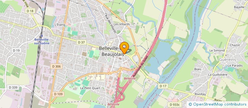 localisation de l'entreprise CSLP  BELLEVILLE-EN-BEAUJOLAIS