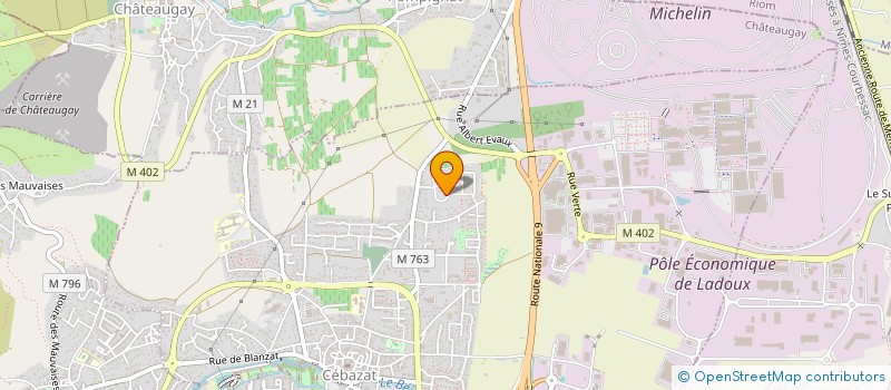 localisation de l'entreprise CSM 63  CEBAZAT