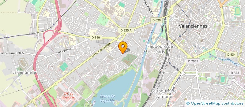 localisation de l'entreprise CSM  VALENCIENNES