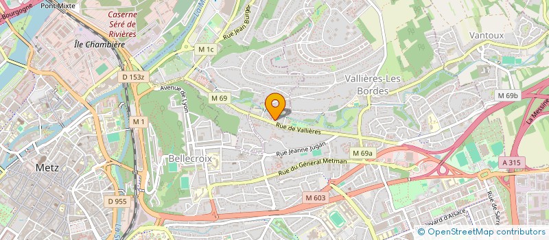 localisation de l'entreprise CSM AUTO  METZ