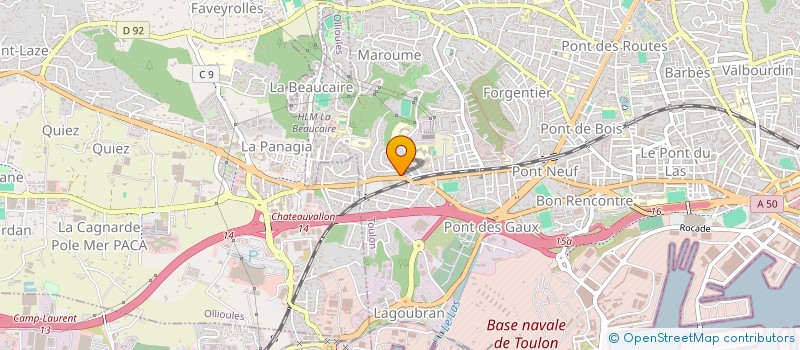 localisation de l'entreprise CSM AZUR  TOULON