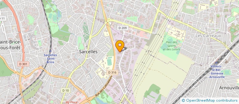 localisation de l'entreprise CSM INTERNATIONAL à SARCELLES
