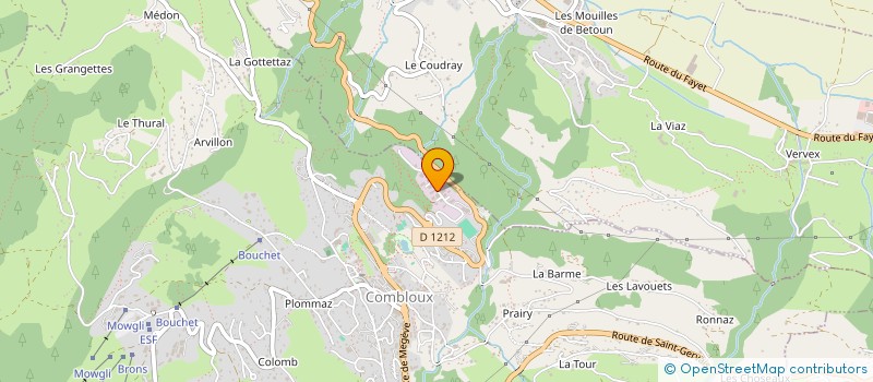 localisation de l'entreprise CSME MONT BLANC  COMBLOUX