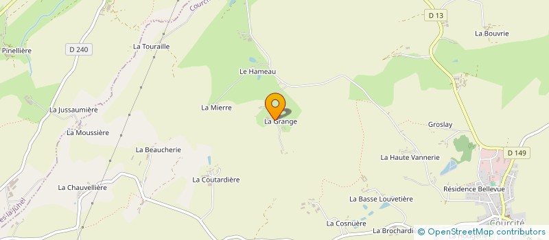 localisation de l'entreprise CSMJ  COURCITE