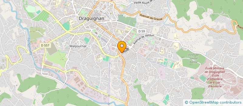 localisation de l'entreprise CSN IMMOBILIER à DRAGUIGNAN