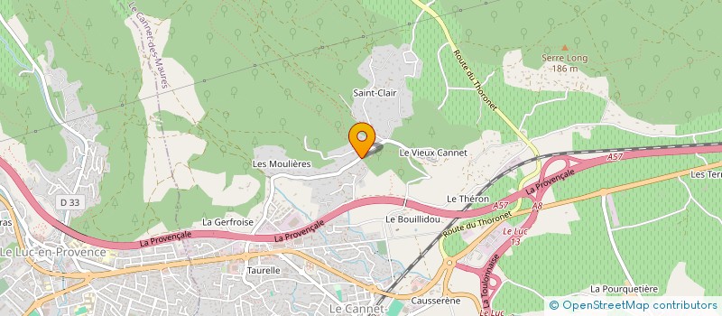 localisation de l'entreprise CSN-INVEST  LE CANNET-DES-MAURES