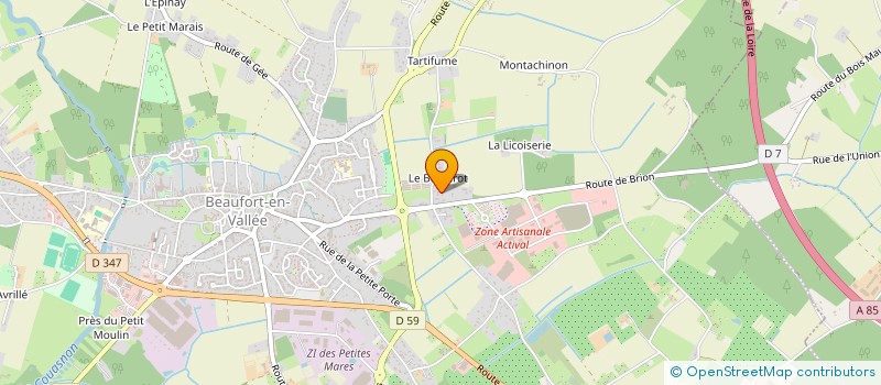 localisation de l'entreprise CSNL  BEAUFORT-EN-ANJOU