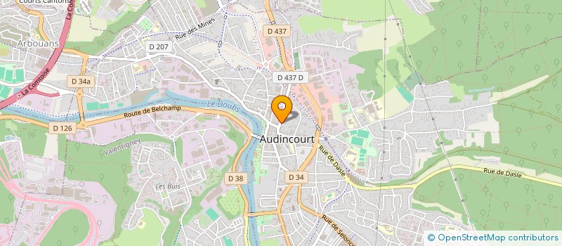 localisation de l'entreprise CSNP CITE VIE  AUDINCOURT