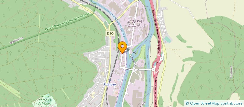 localisation de l'entreprise CSOEC ELECTRICITE à POMPEY