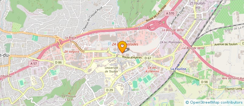 localisation de l'entreprise CSP à LA VALETTE-DU-VAR