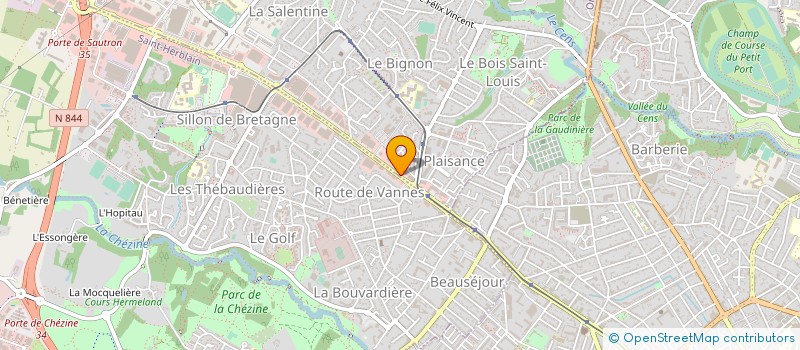 localisation de l'entreprise CSP à ORVAULT