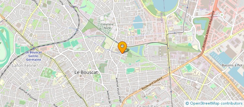 localisation de l'entreprise CSP AZUR CEMONET à LE BOUSCAT