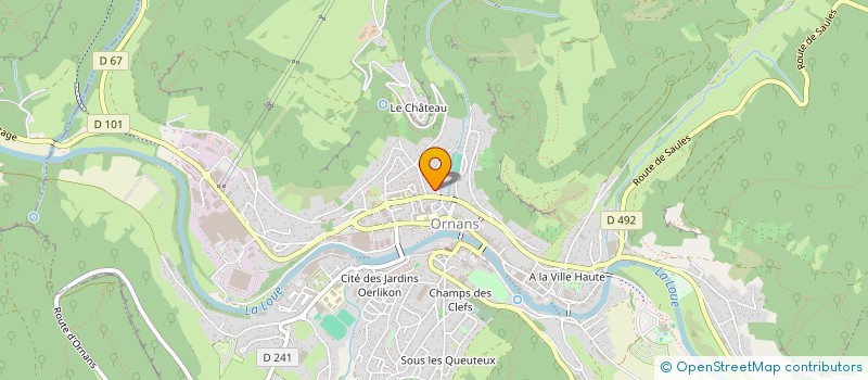 localisation de l'entreprise CSP- CHARLES SERVICES PISCINES  ORNANS