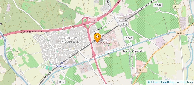 localisation de l'entreprise CSP COSMETICS  GALLARGUES-LE-MONTUEUX