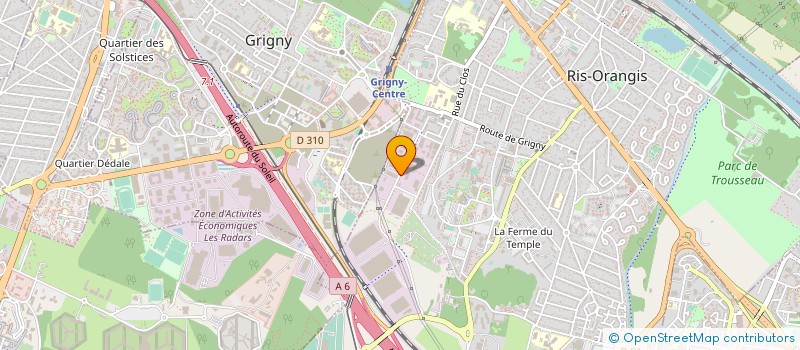 localisation de l'entreprise CSP COURRIERS DU SUD PARISIEN à RIS-ORANGIS