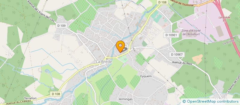 localisation de l'entreprise CSP DEVELOPPEMENT à LA BREDE