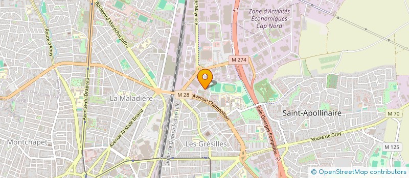 localisation de l'entreprise CSP DIJON  DIJON