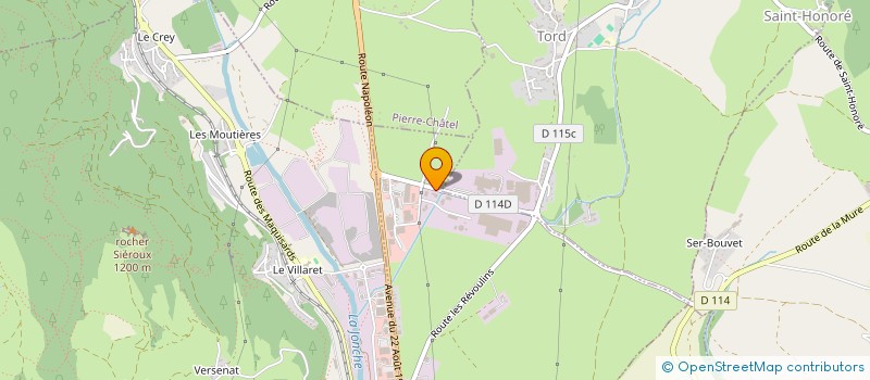 localisation de l'entreprise CSP INCENDIE à LA MURE
