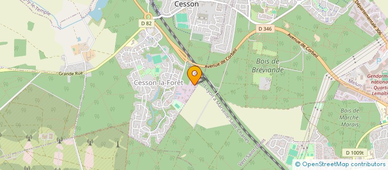 localisation de l'entreprise CSP NEWTON  CESSON