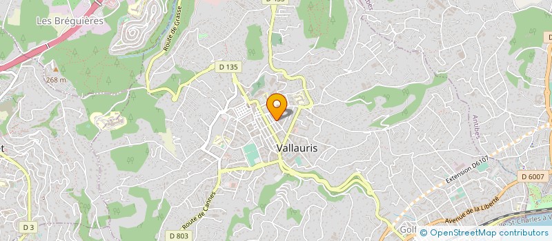 localisation de l'entreprise CSP PLOMBERIE à VALLAURIS