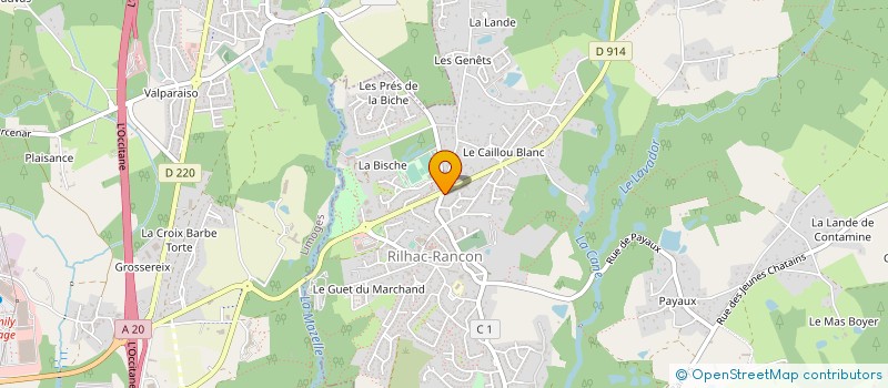localisation de l'entreprise CSP ROUSSEAU à RILHAC-RANCON