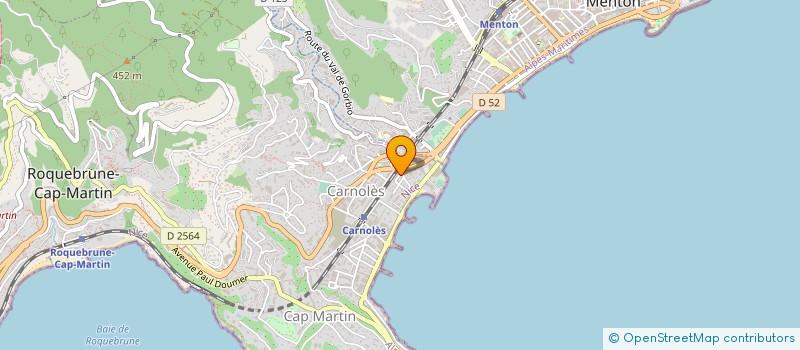 localisation de l'entreprise CSP VILLAREY à ROQUEBRUNE-CAP-MARTIN