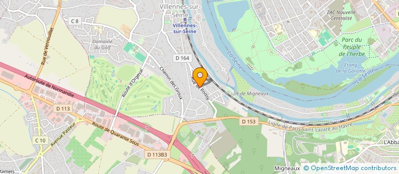 localisation de l'entreprise CSP WELCOME à VILLENNES-SUR-SEINE