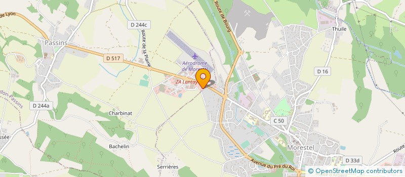 localisation de l'entreprise CSPA à ARANDON-PASSINS