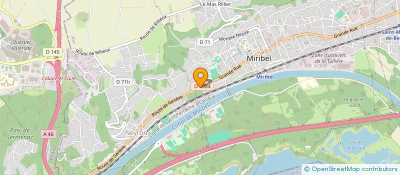 localisation de l'entreprise CSPARTENAIRE à MIRIBEL