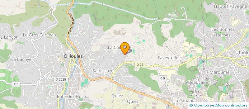 localisation de l'entreprise CSPH à OLLIOULES