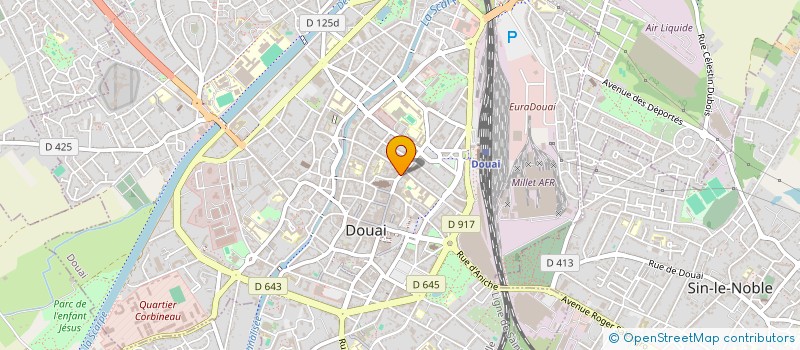 localisation de l'entreprise CSPID à DOUAI