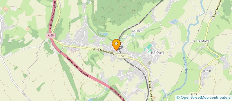 localisation de l'entreprise CSPL  CHABONS