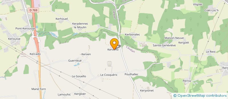 localisation de l'entreprise CSPV  CAUDAN